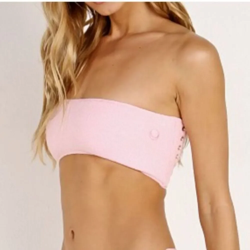 NEW In Your Arms Free People Oceanic Bikini Top and bottom orange, size S‎